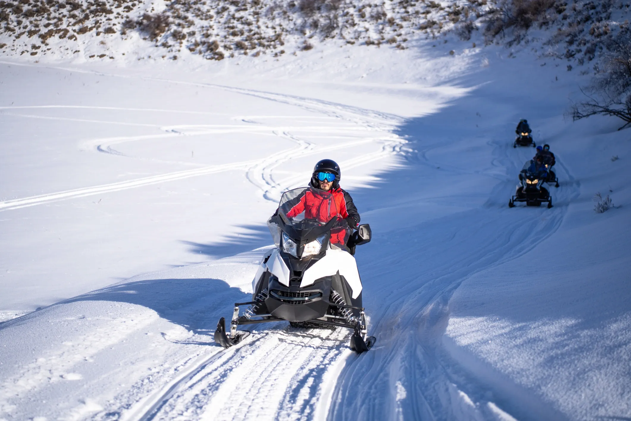 Snowmobiling