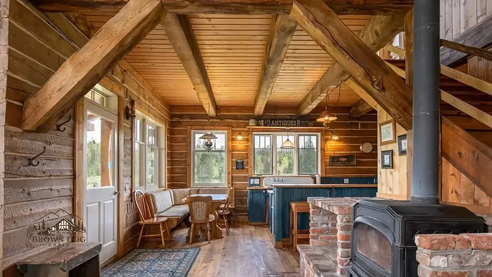 Brown Dog Cabin surrounded by mountain scenery in Clark, Colorado, near Steamboat Springs