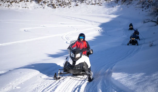 Snowmobiling