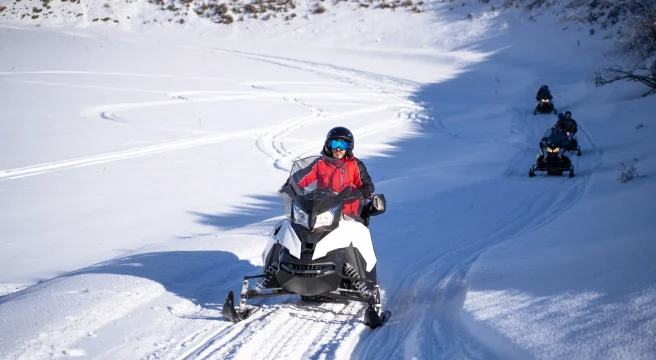 Snowmobiling